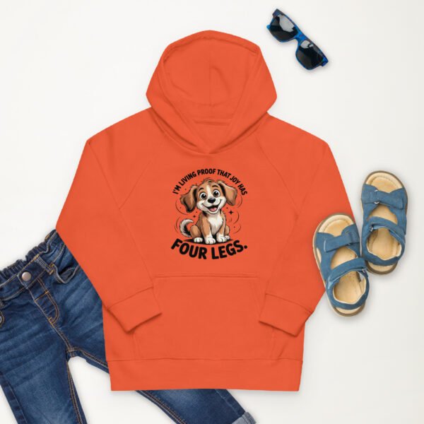 Joy Has Four Legs- Kids eco hoodie