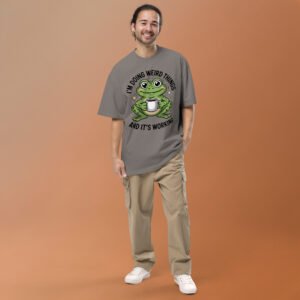 I'M Doing Weird Things- Men's Oversized faded t-shirt