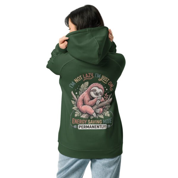 I'M Not Lazy- Unisex eco raglan hoodie