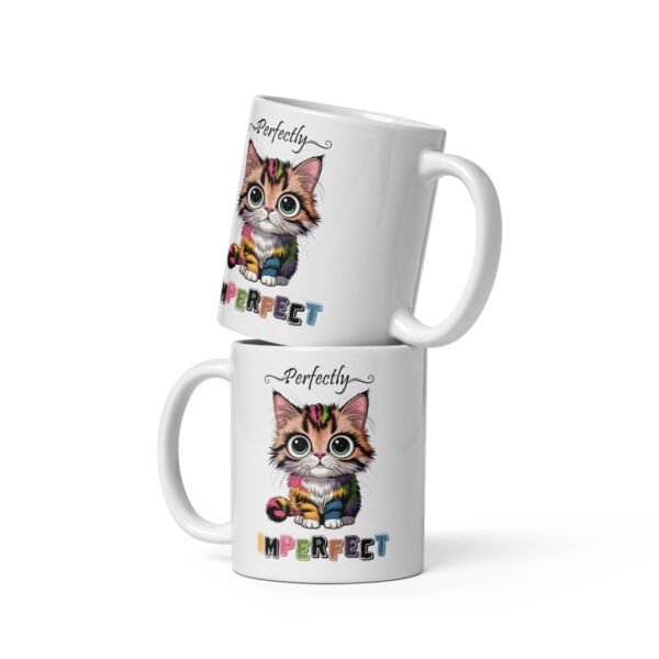 Perfectly Imperfect- White glossy mug