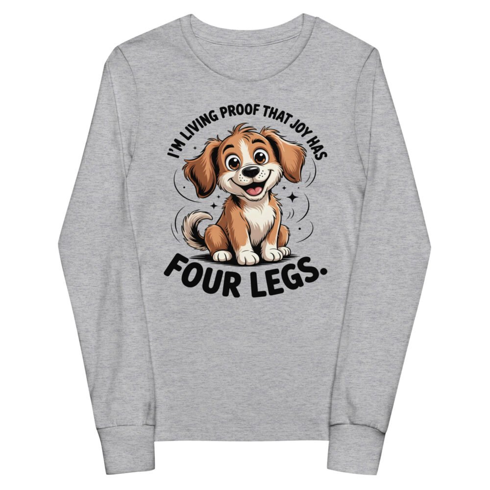Joy Has Four Legs- Youth long sleeve tee