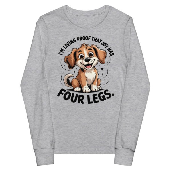 Joy Has Four Legs- Youth long sleeve tee