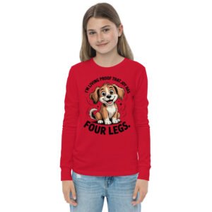 Joy Has Four Legs- Youth long sleeve tee