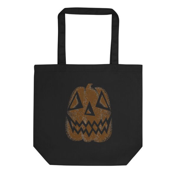 Vintage Distressed Jack-o'-Lantern Face- Eco Tote Bag