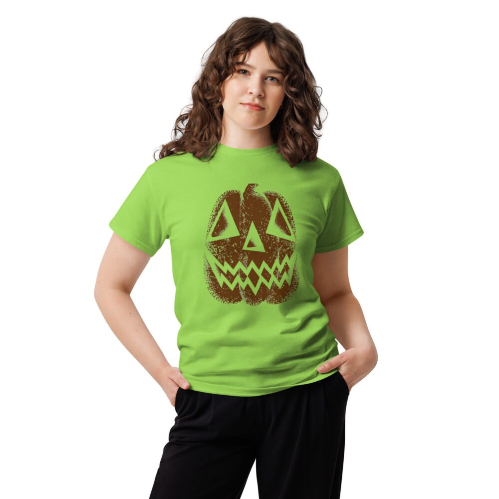 Vintage Distressed Jack-o'-Lantern Face- Unisex classic tee
