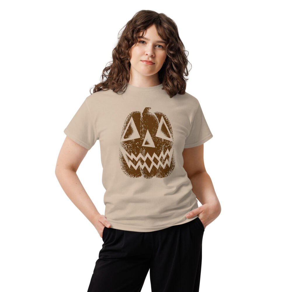 Vintage Distressed Jack-o'-Lantern Face- Unisex classic tee