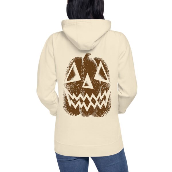 unisex-premium-pullover-hoodie-bone-back-6ac784672612d.jpg Vintage Distressed Jack-o'-Lantern Face- Unisex Hoodie