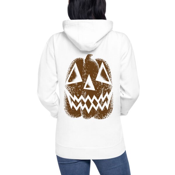 unisex-premium-pullover-hoodie-white-back-6ac78467260ee.jpg Vintage Distressed Jack-o'-Lantern Face- Unisex Hoodie